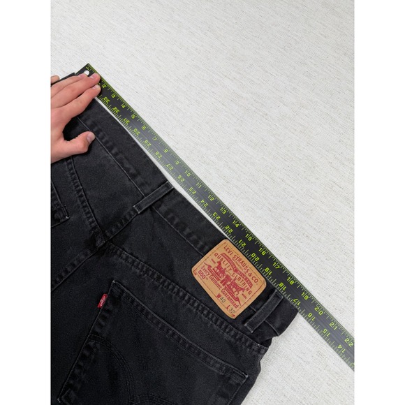 Vintage Levi Strauss 550 Mens Black Relaxed Fit Jeans W40 L32 Denim Red Tab - Picture 3 of 11